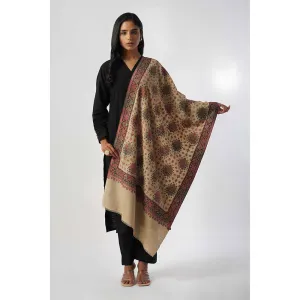 TAHILIYA Rajasthani Boot Kani Beige Winter Stole