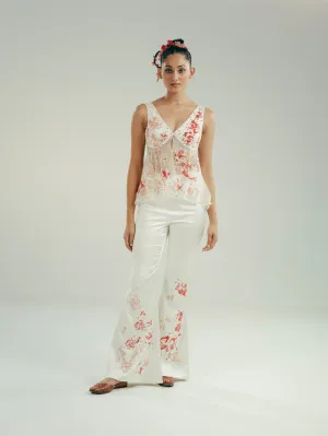The Floral Burst Top and Pant Set