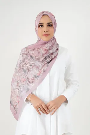 The Malaya Satin Shawl - Blush