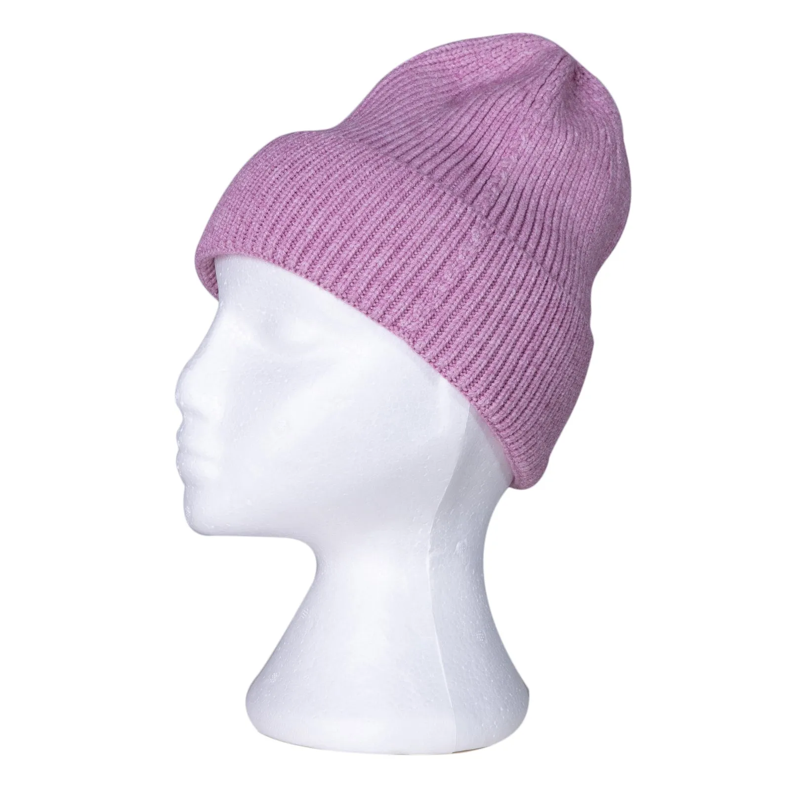 THSAP1260: (2pcs) Magenta Twisted Rib Stitch Scarf Beanie Set