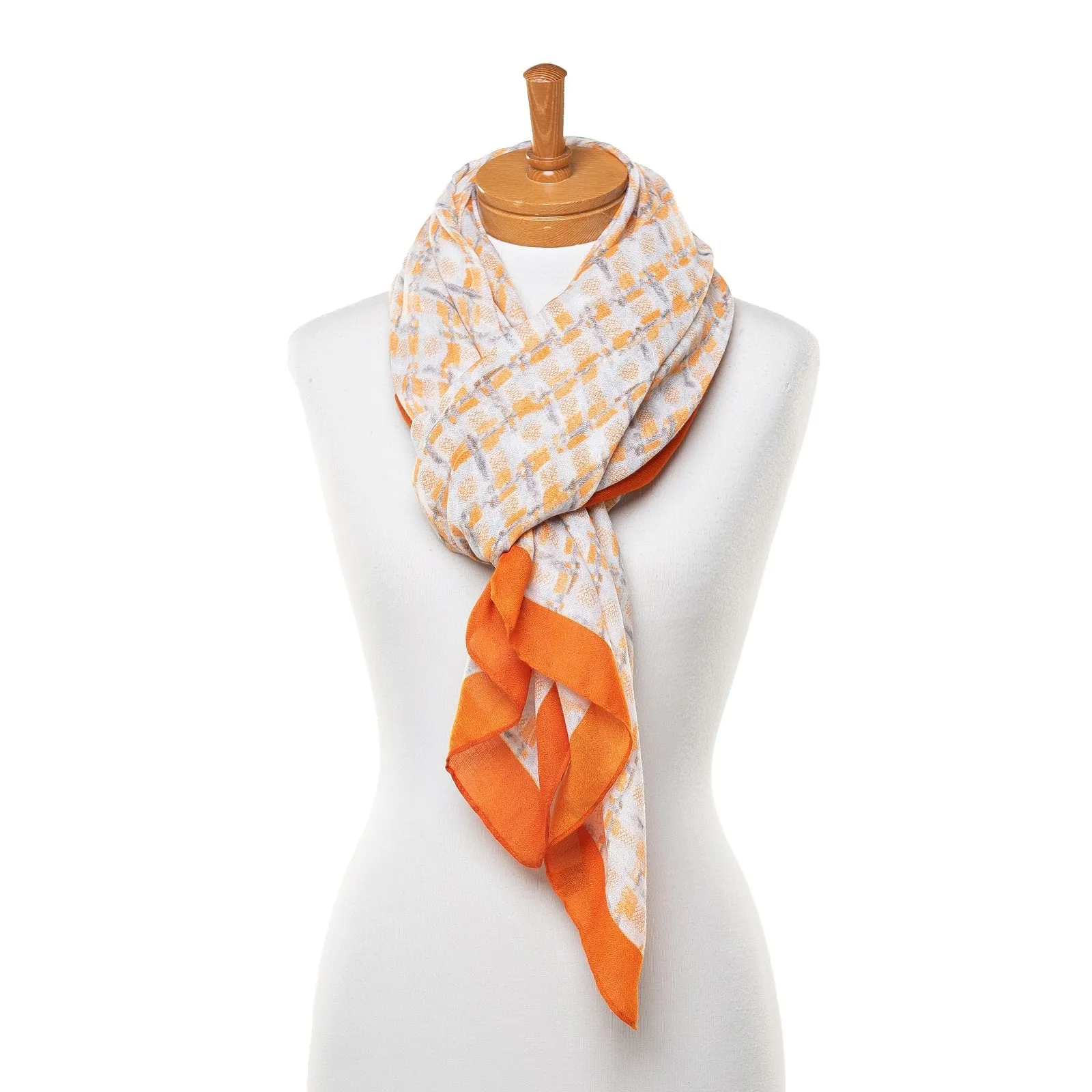 THSS2498: Orange: Victoria Scarf