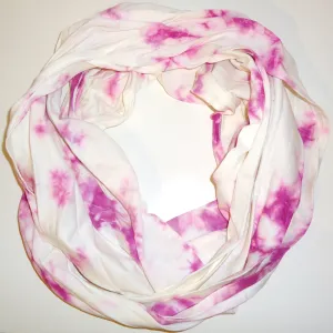 Tie Dye Infinity Scarf, Orchid