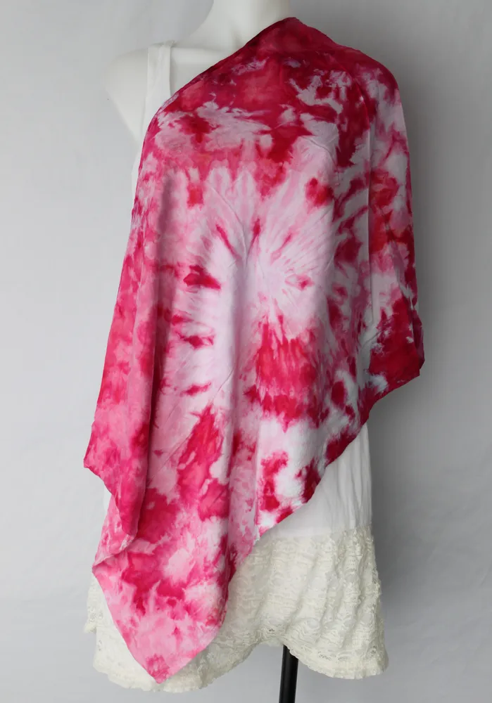 Tie dye Infinity Scarf - Pretty in Pink
