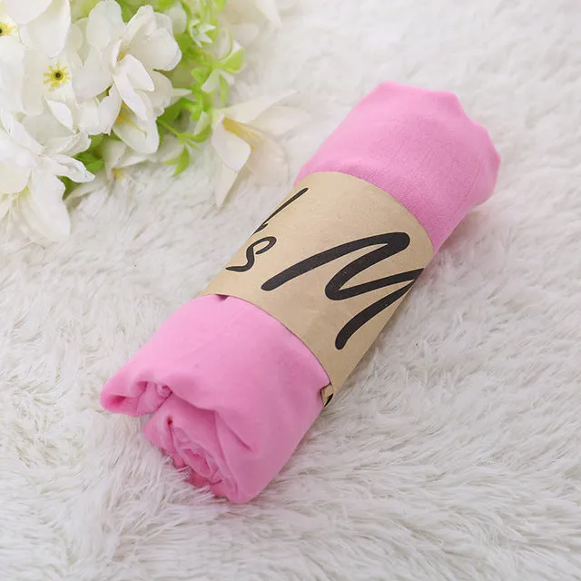 TieSet Linen Scarves Solid Color Cape Shawl Ultra Luxury Brand Muslim Hijab Muffler Scarf Candy Color Womens Scarves 60x180cm