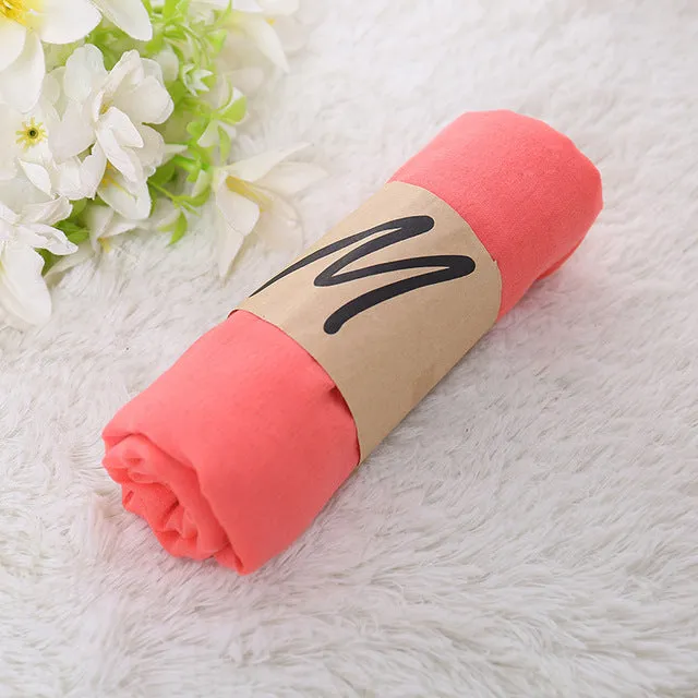 TieSet Linen Scarves Solid Color Cape Shawl Ultra Luxury Brand Muslim Hijab Muffler Scarf Candy Color Womens Scarves 60x180cm
