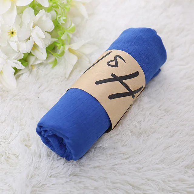 TieSet Linen Scarves Solid Color Cape Shawl Ultra Luxury Brand Muslim Hijab Muffler Scarf Candy Color Womens Scarves 60x180cm