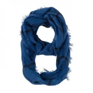 Tori Blue Plaid Infinity Scarf (pack of 1 ea)
