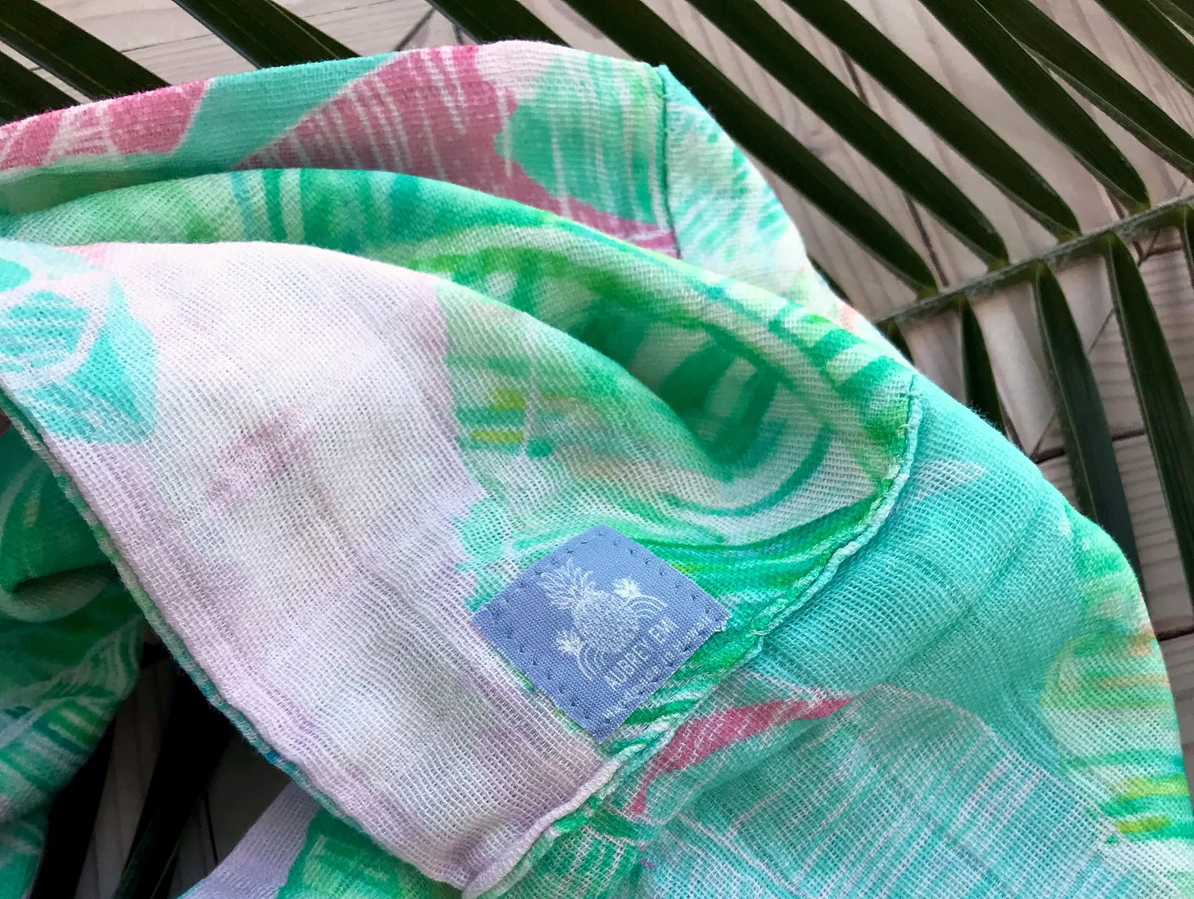 Tropical Banana Leaf Infinity scarf