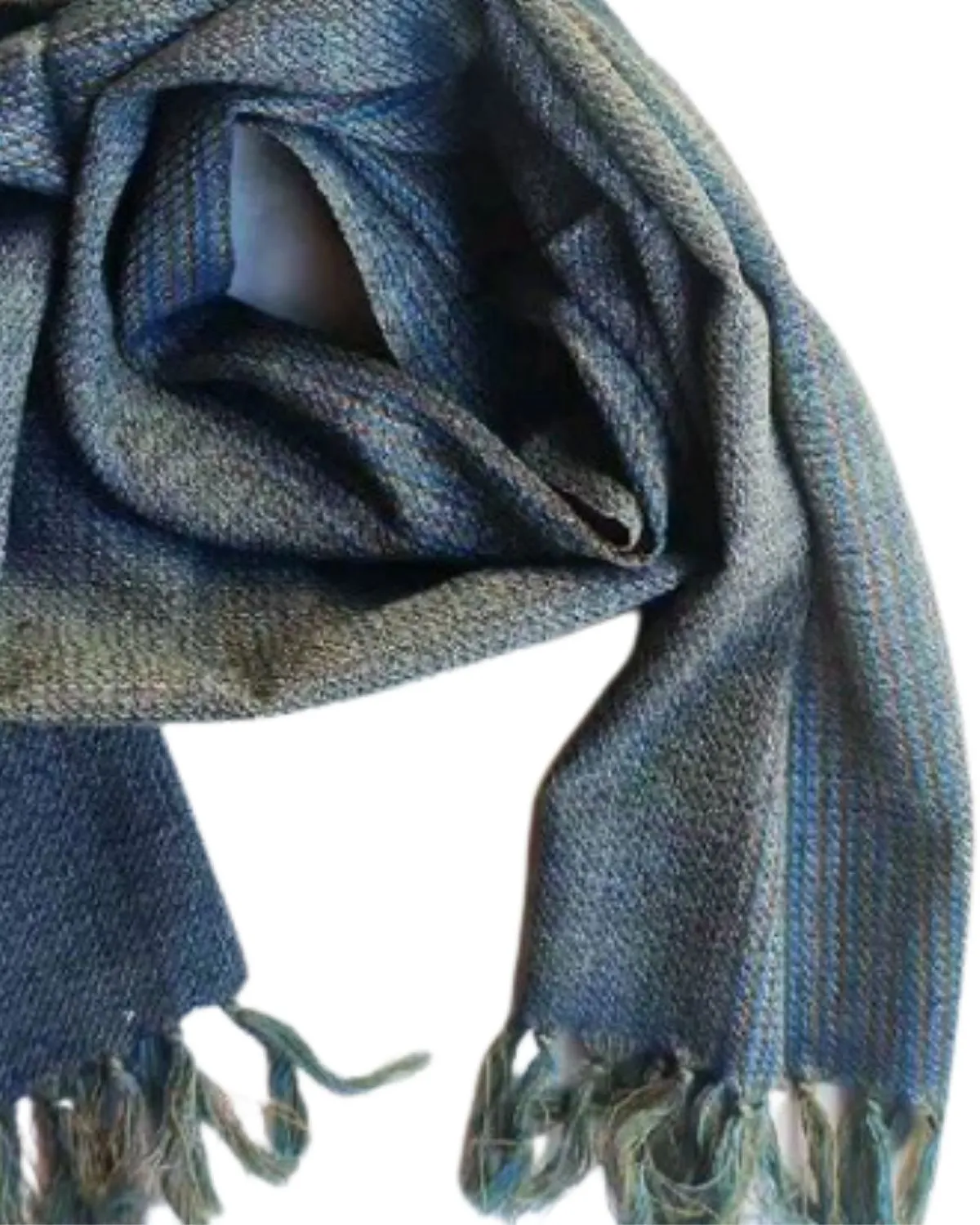 Turquoise Merino Wool Scarf