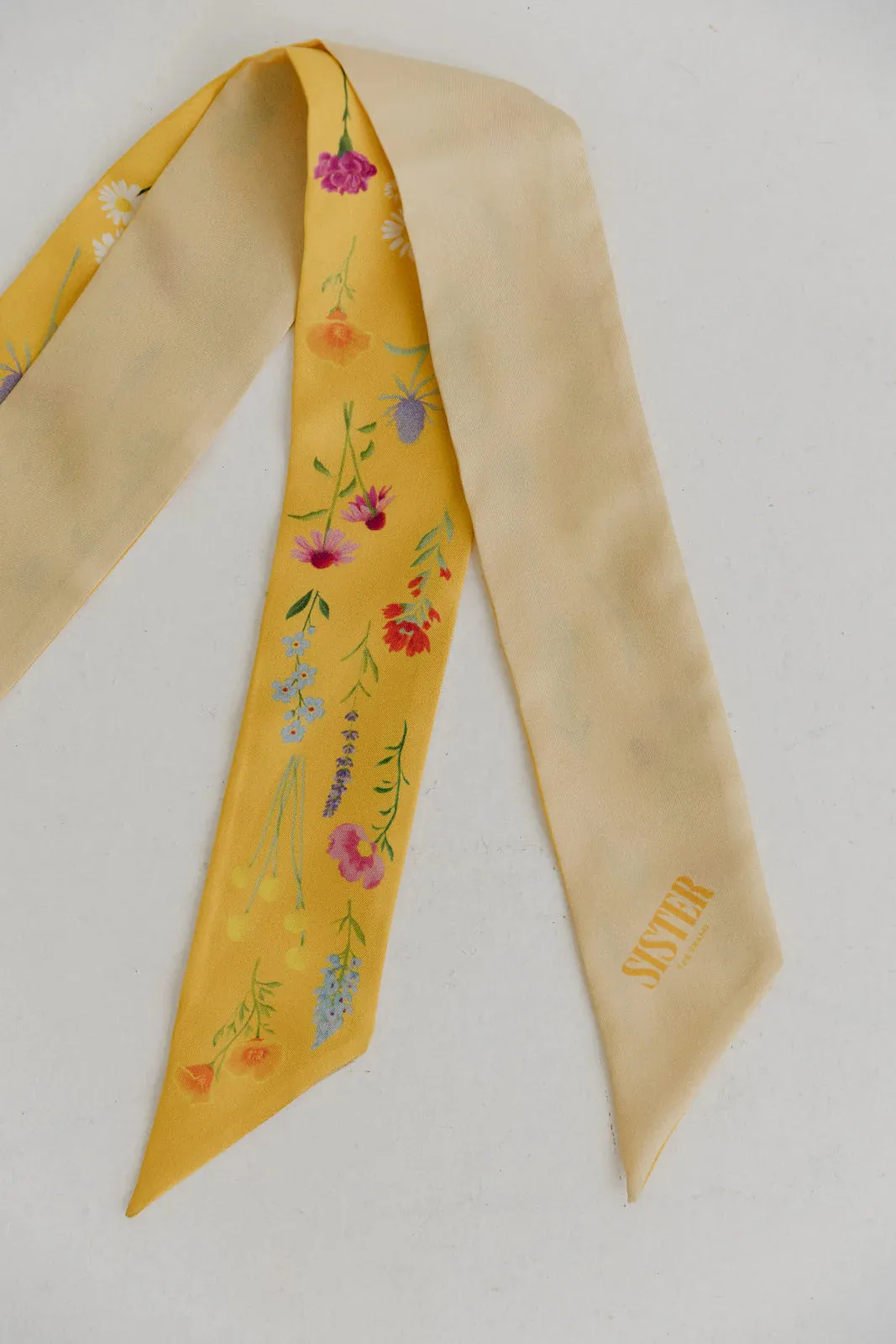 Twilly - Bright Yellow Floral