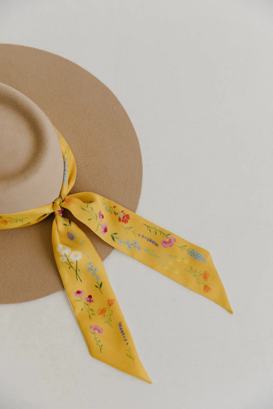 Twilly - Bright Yellow Floral
