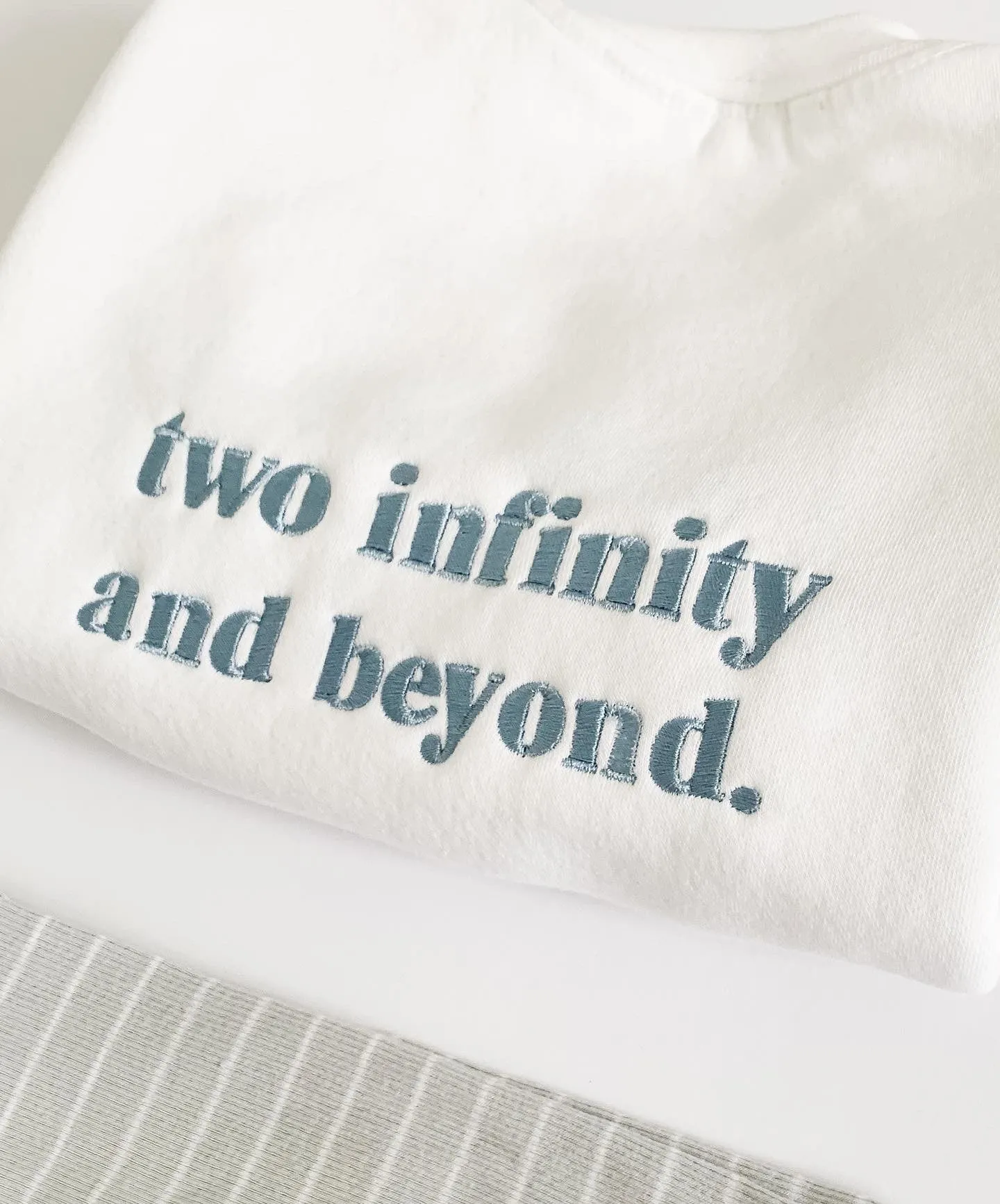 Two Infinity Birthday Sweatshirt - Embroidery