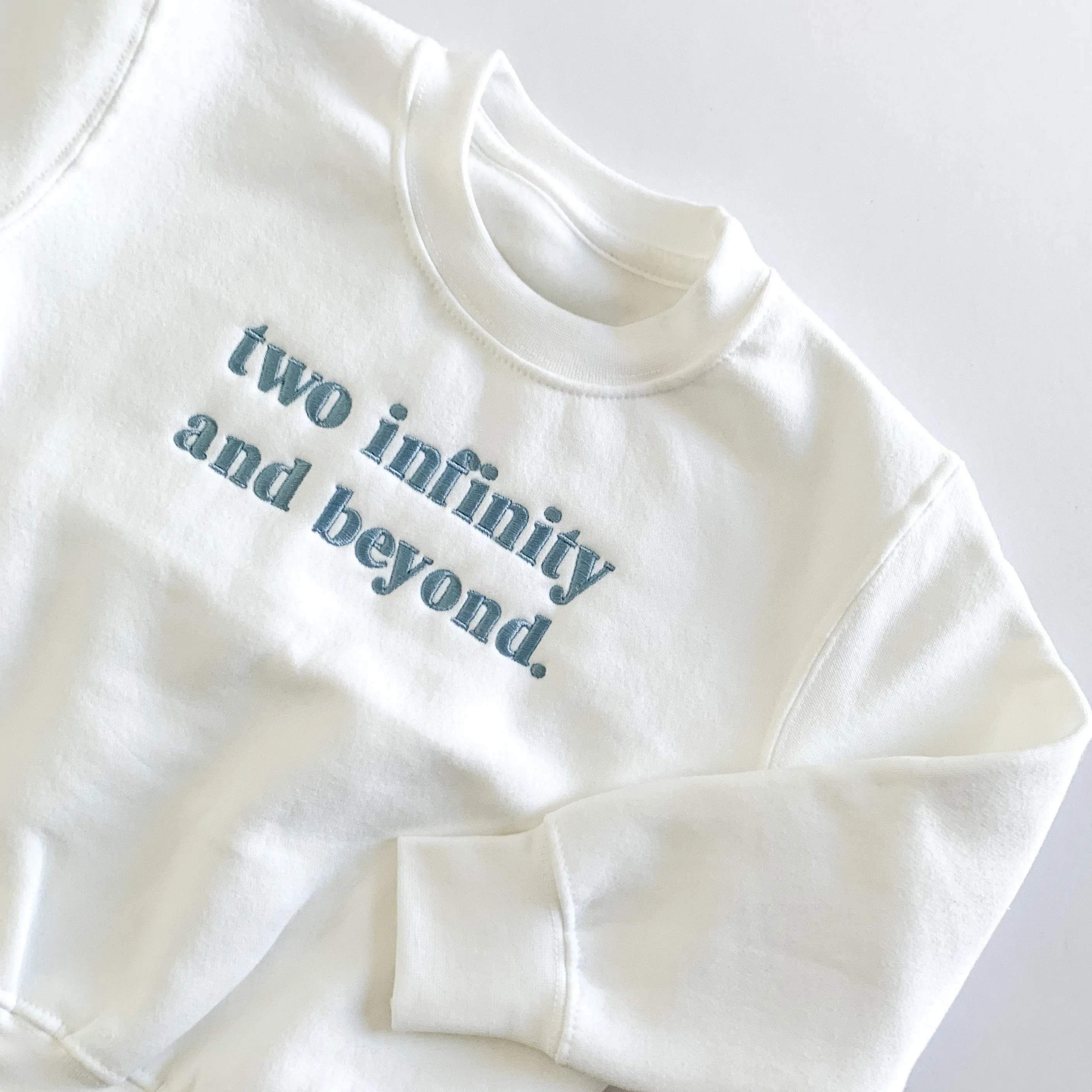 Two Infinity Birthday Sweatshirt - Embroidery