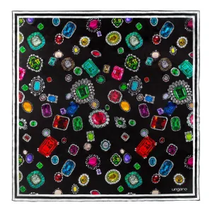 Ungaro UFL018A-Silk scarf Perla Black