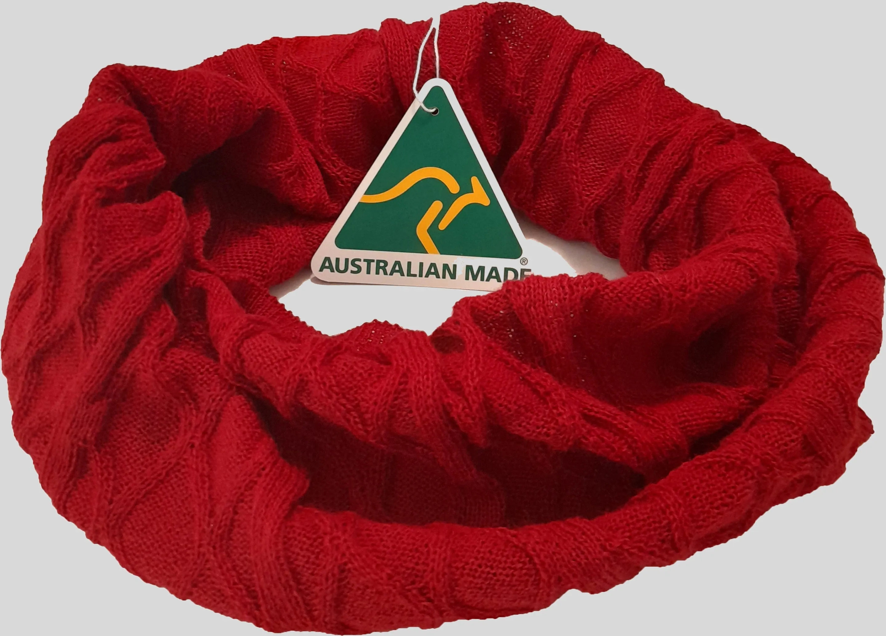 Unisex Neck Warmer High Relief Red