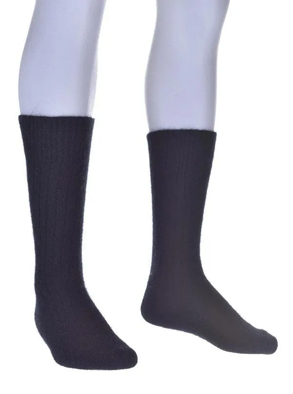Unisex NZ Possum Merino Silk Rib Socks