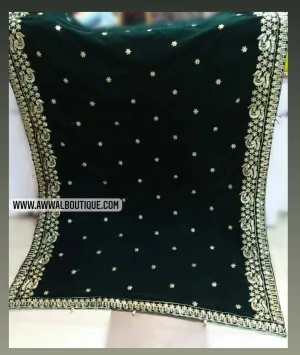 Velvet Embroidered Shawl 21/D 17