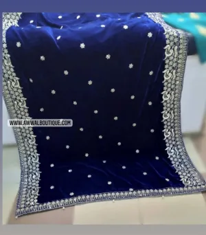 Velvet Embroidered Shawl 21/D 18