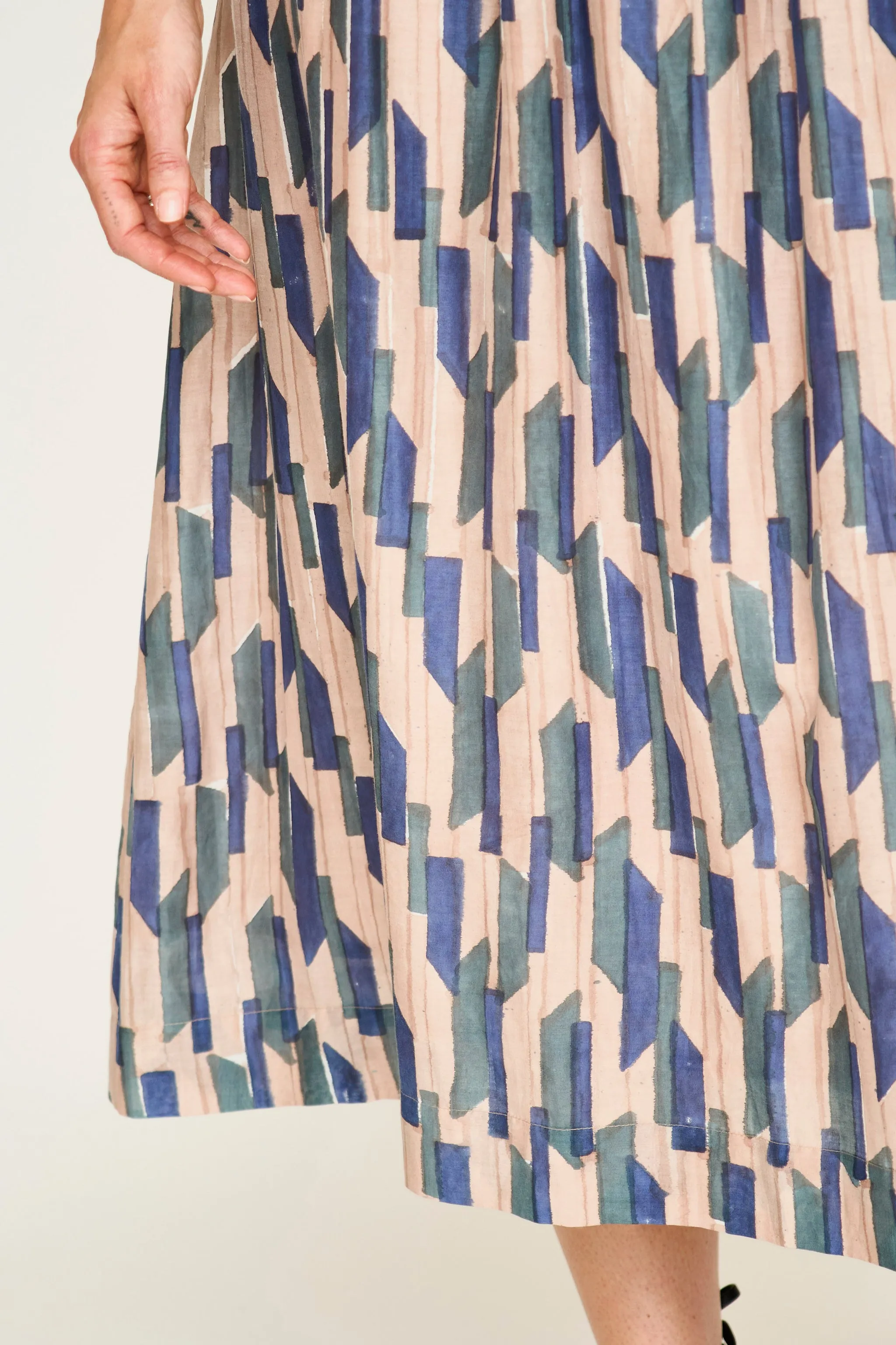 Verona Skirt in Cerulean Rainfall
