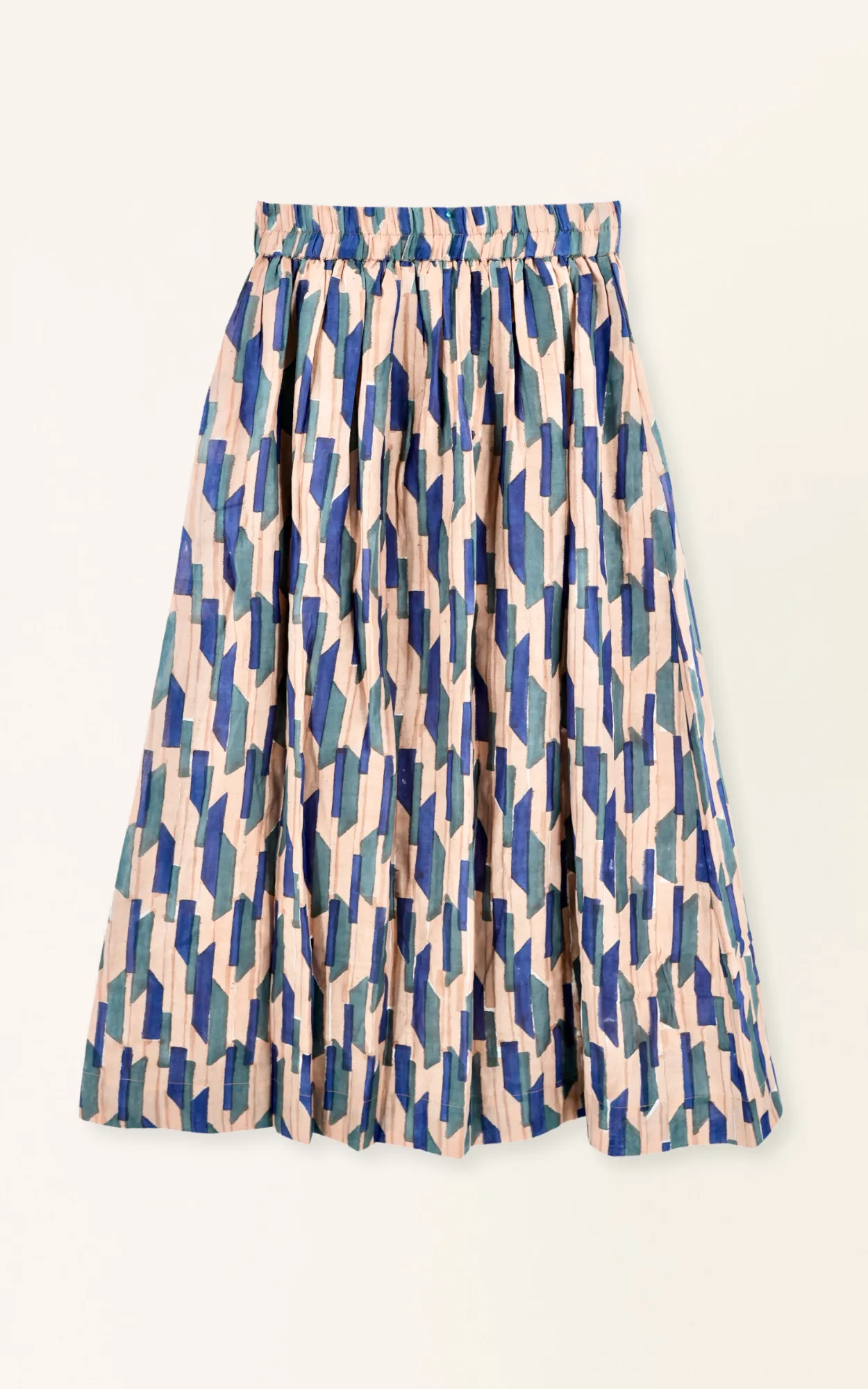 Verona Skirt in Cerulean Rainfall
