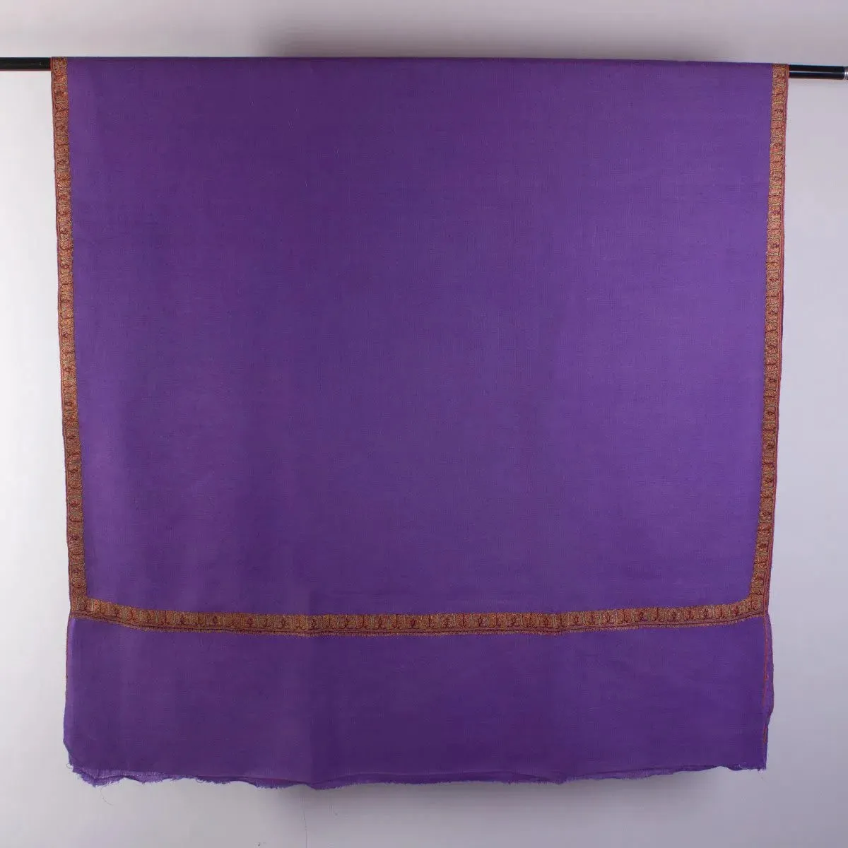 Violet sozni Embroidered Hashidaar Pashmina Shawl