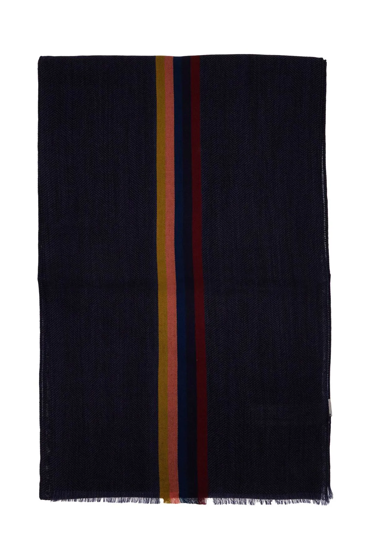 virgin wool checked scarf
