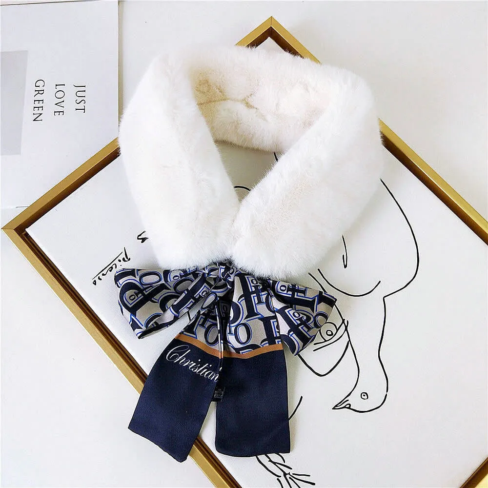 Vogue Plush Leopard Print Infinity Scarf for Women