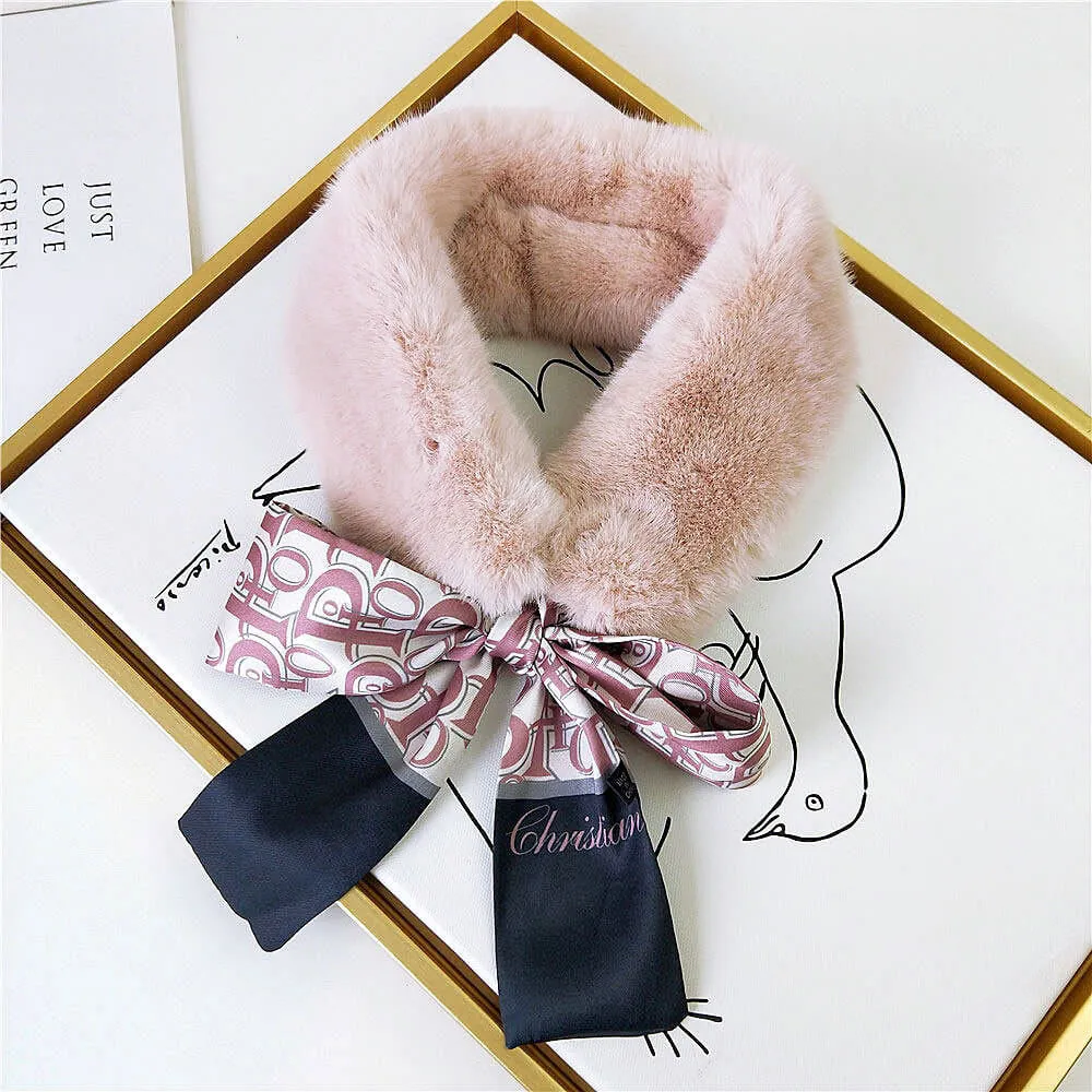 Vogue Plush Leopard Print Infinity Scarf for Women