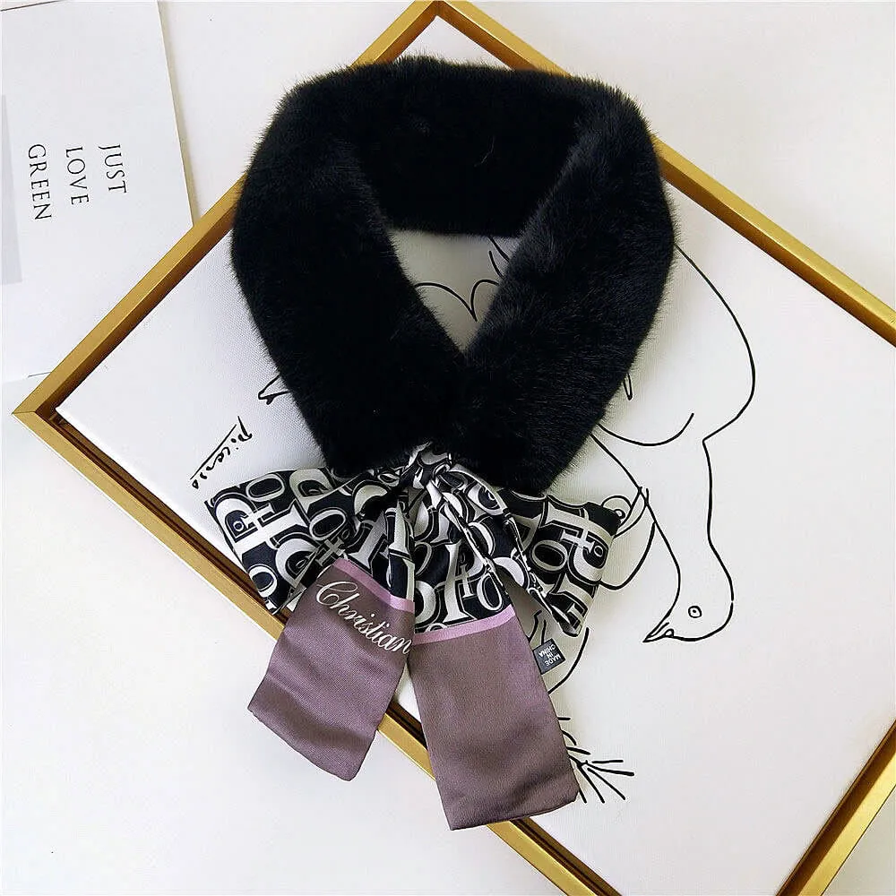 Vogue Plush Leopard Print Infinity Scarf for Women