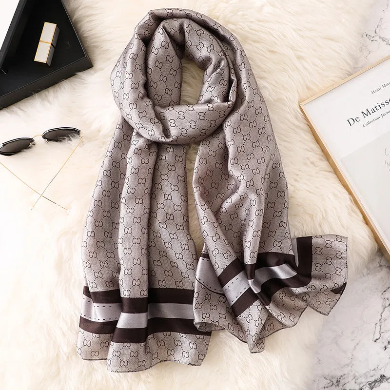 Vogue Scarf for Women Shawl Wraps Holiday Gift Floral Scarves Women