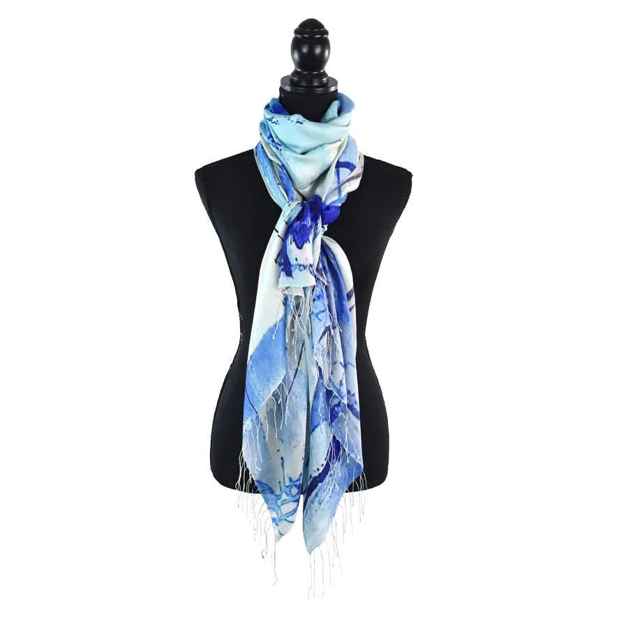 Wade Abstract Shawl Scarf