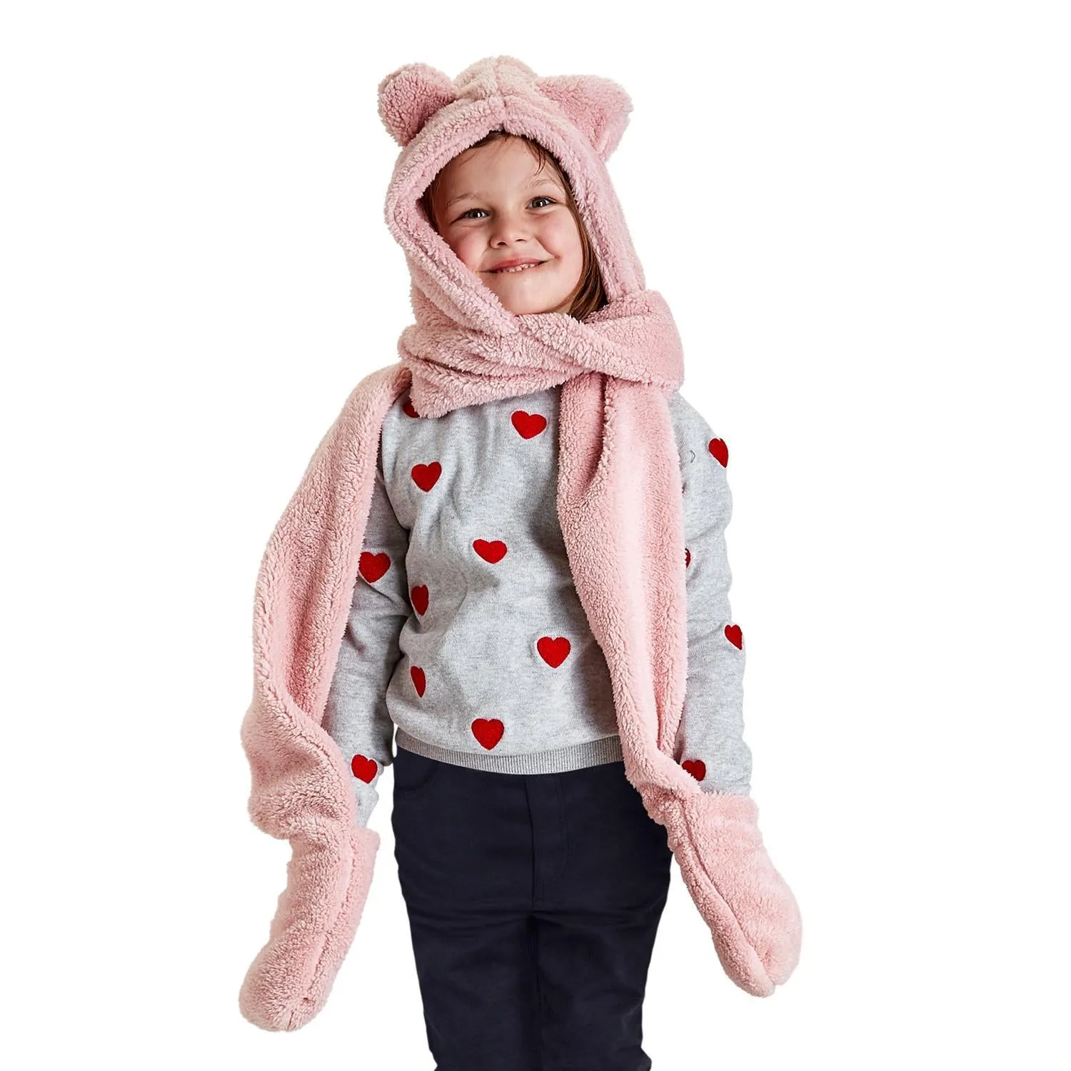 Warm Fuzzies 3-In-1 Plush Wrap Scarf