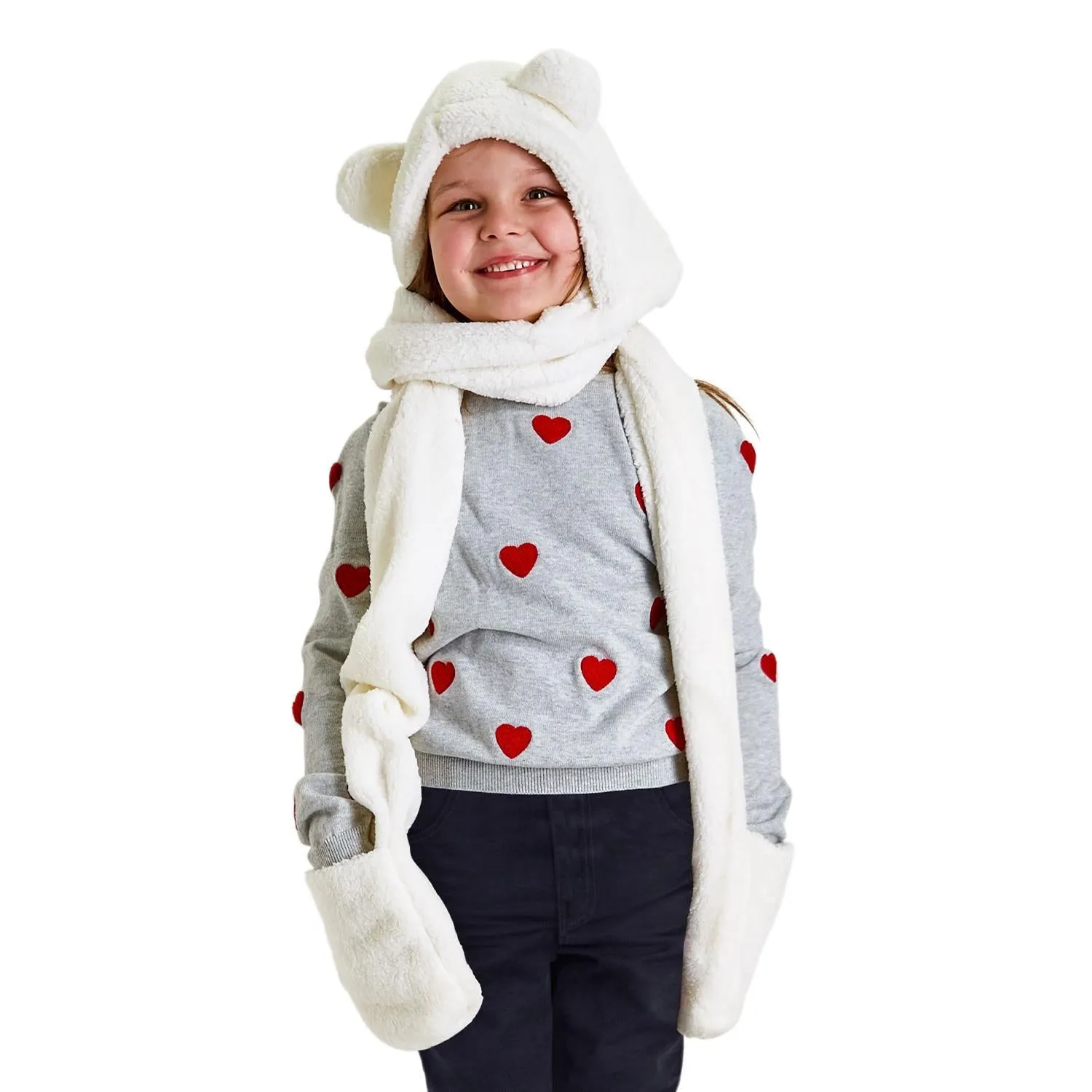 Warm Fuzzies 3-In-1 Plush Wrap Scarf