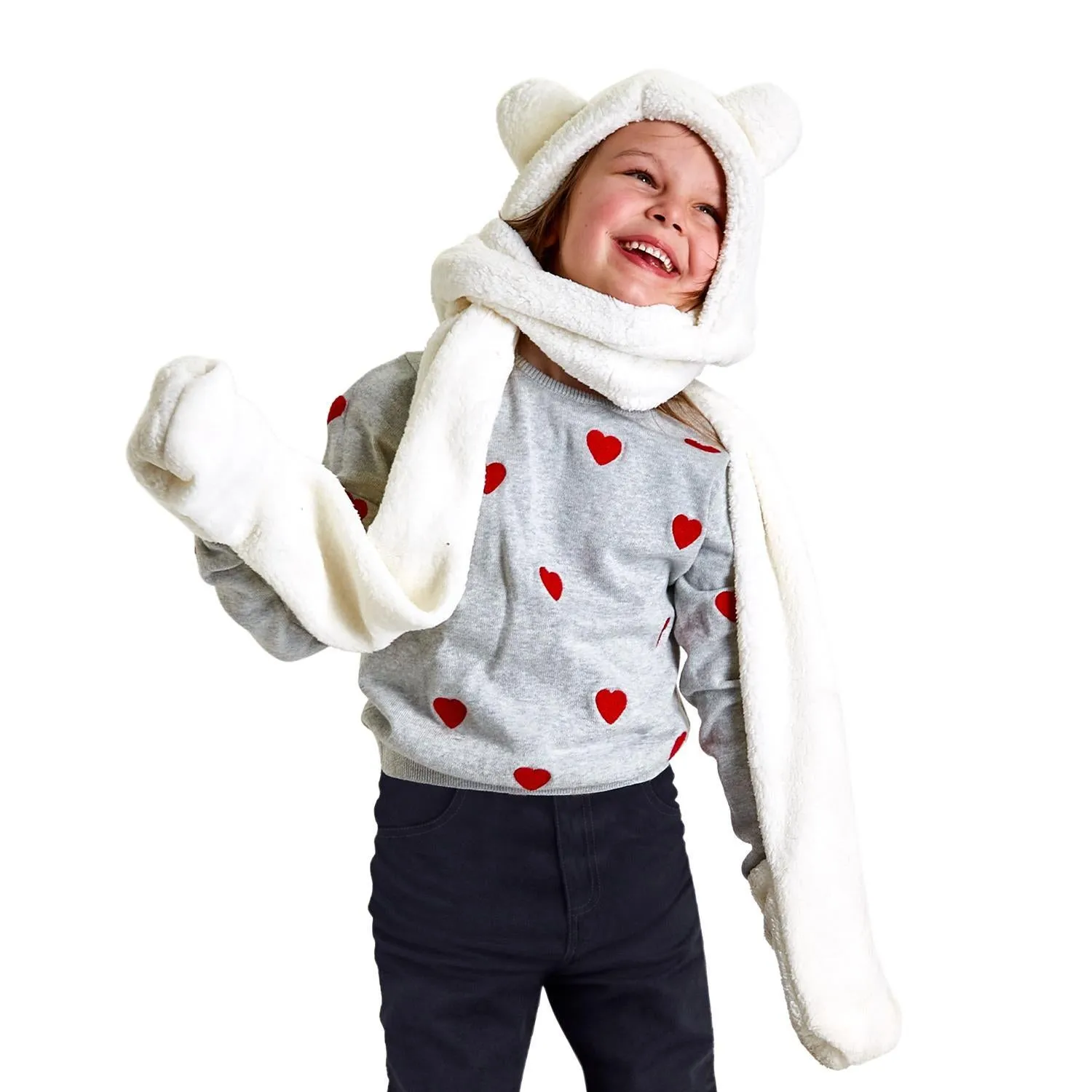 Warm Fuzzies 3-In-1 Plush Wrap Scarf