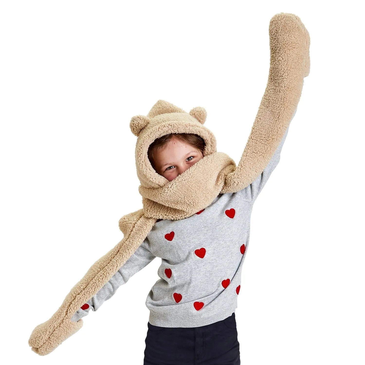 Warm Fuzzies 3-In-1 Plush Wrap Scarf
