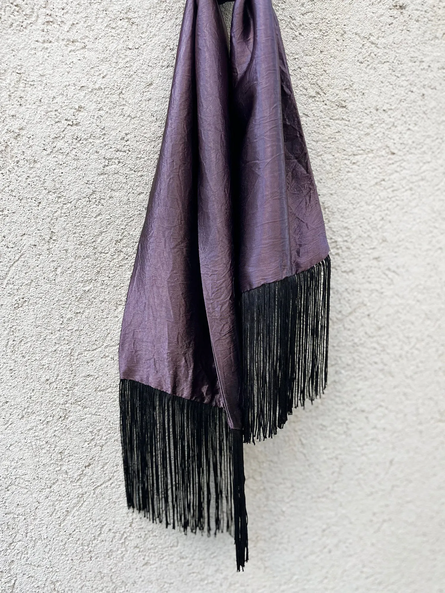 Waterfall Scarf / Purple-Black