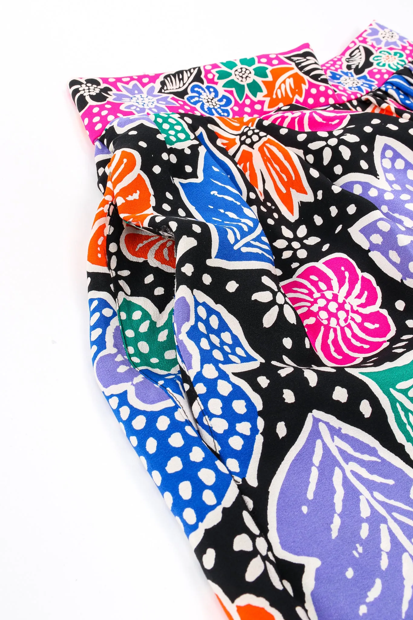 Wax Floral Print Skirt