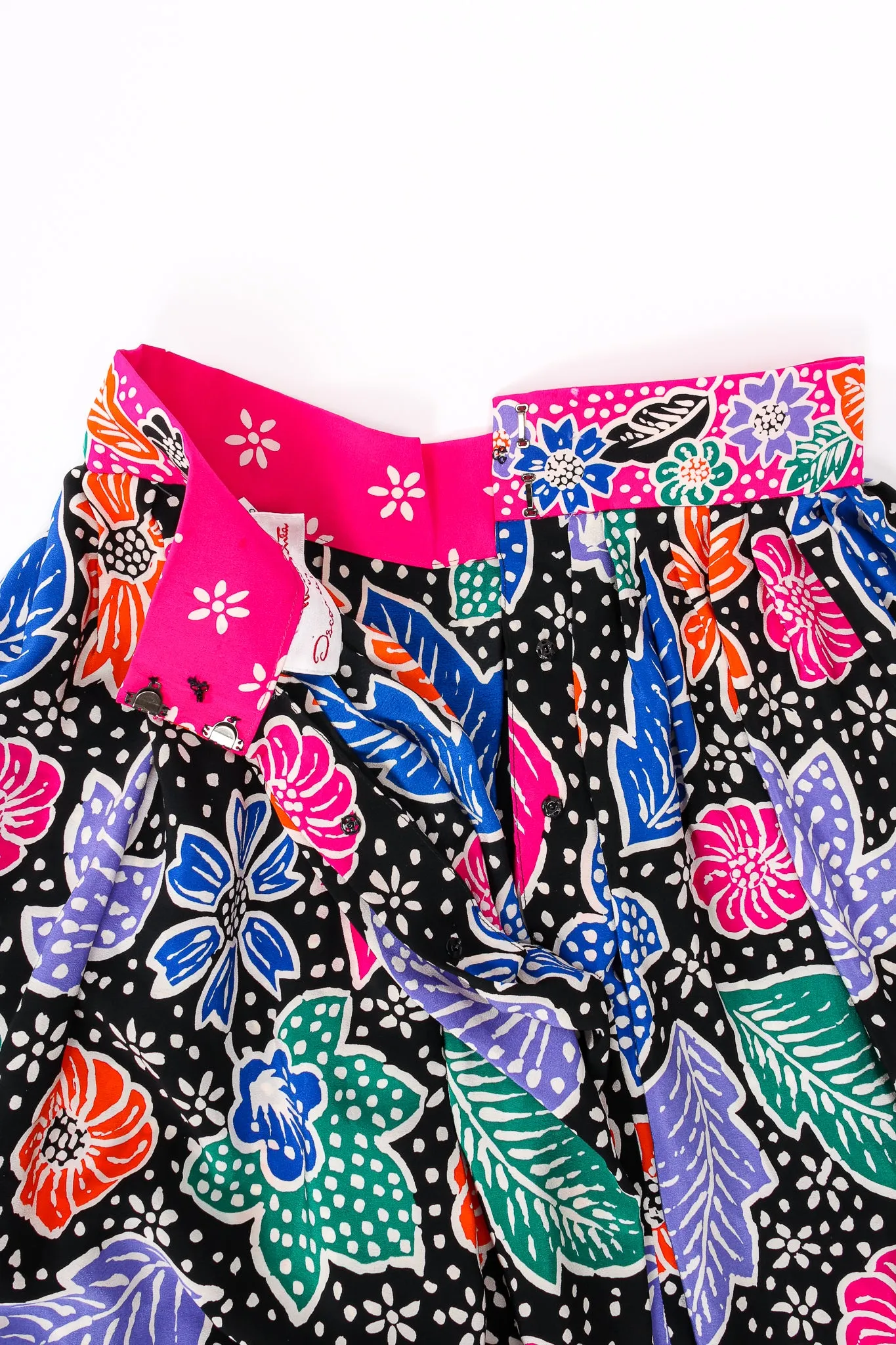 Wax Floral Print Skirt