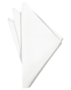 White Noble Silk Pocket Square