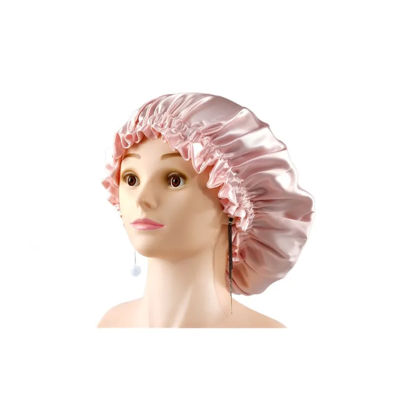 Wholesale silk bonnet with drawstring - mix color