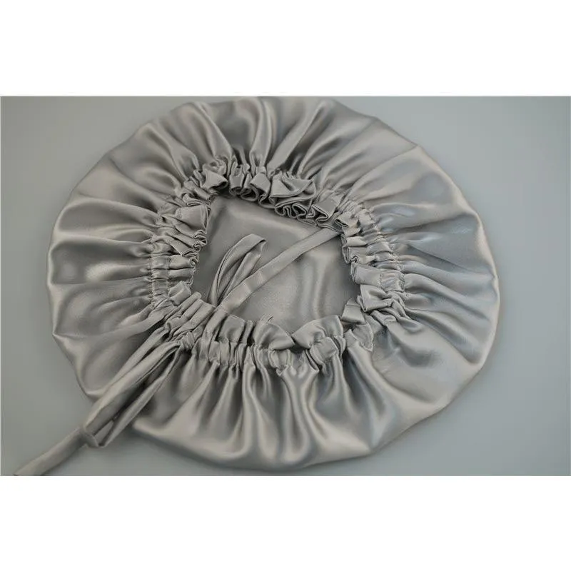 Wholesale silk bonnet with drawstring - mix color