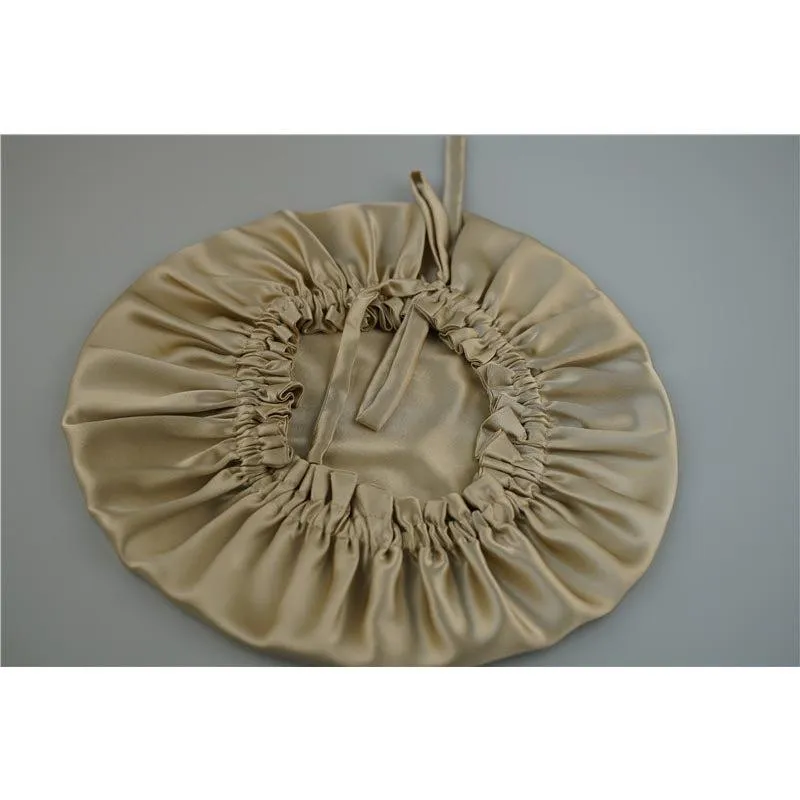 Wholesale silk bonnet with drawstring - mix color