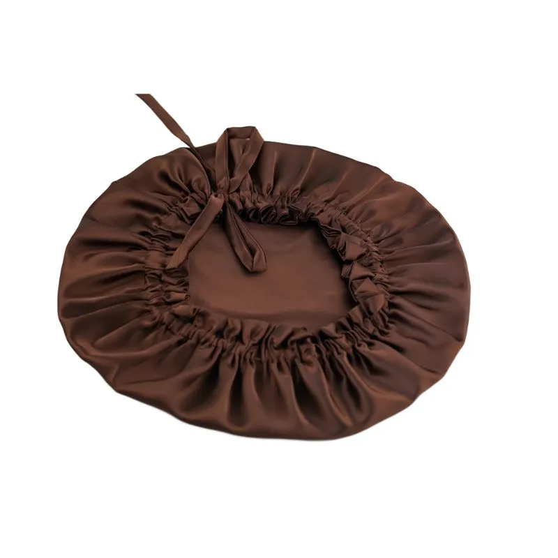 Wholesale silk bonnet with drawstring - mix color