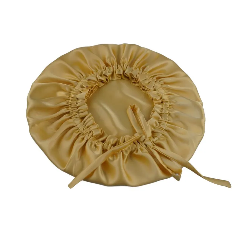 Wholesale silk bonnet with drawstring - mix color