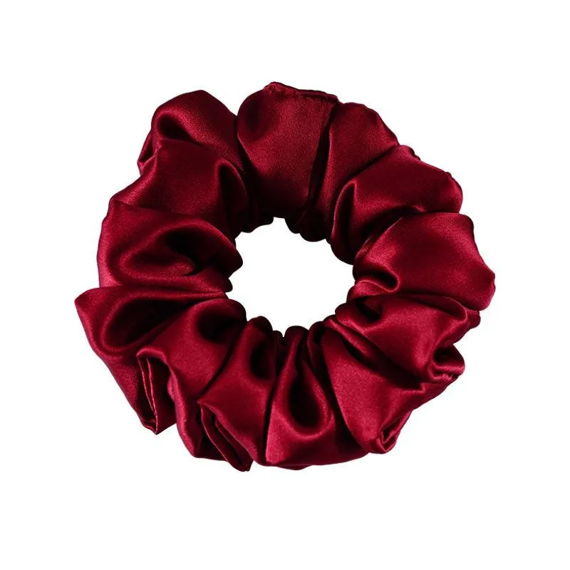 Wholesale silk scrunchies large Fluffy - mix color