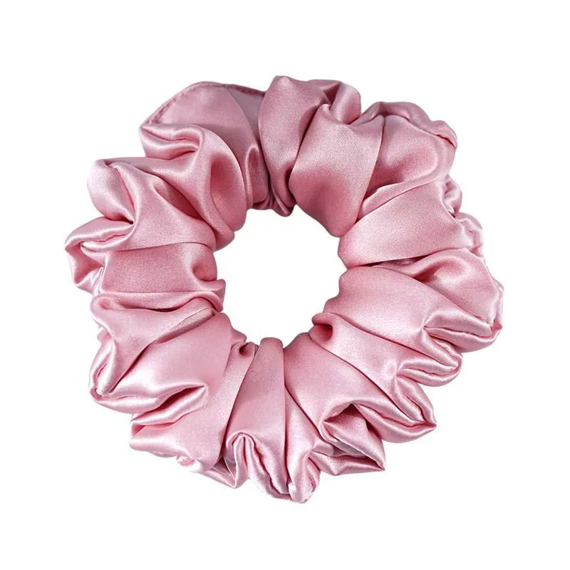 Wholesale silk scrunchies large Fluffy - mix color