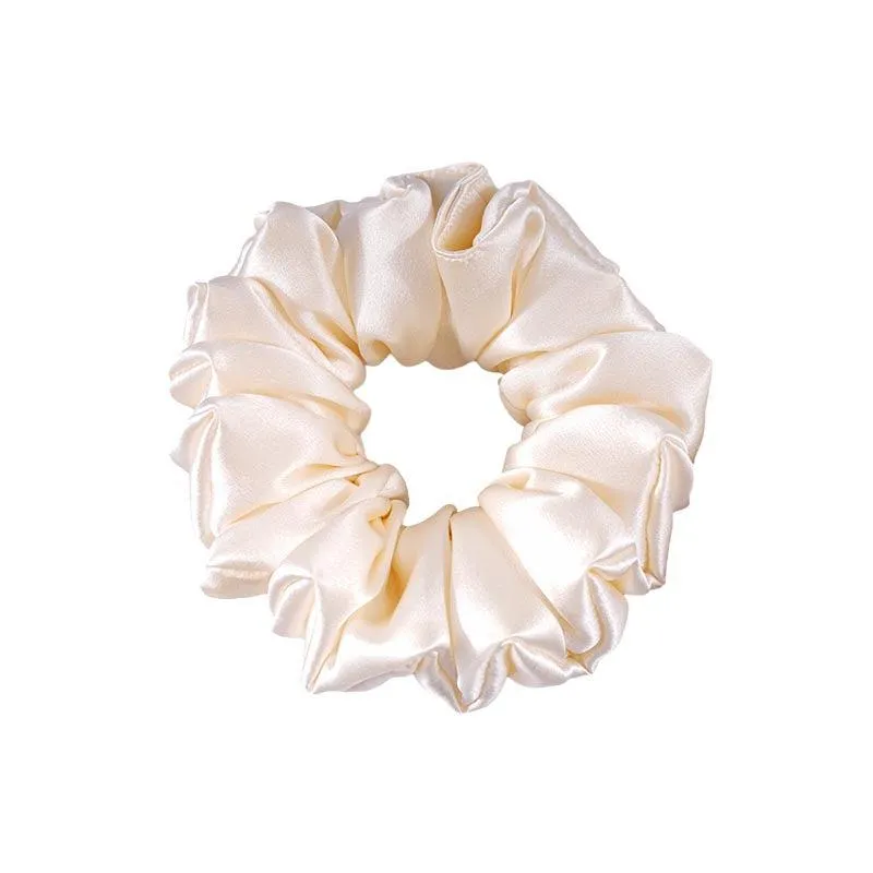 Wholesale silk scrunchies large Fluffy - mix color