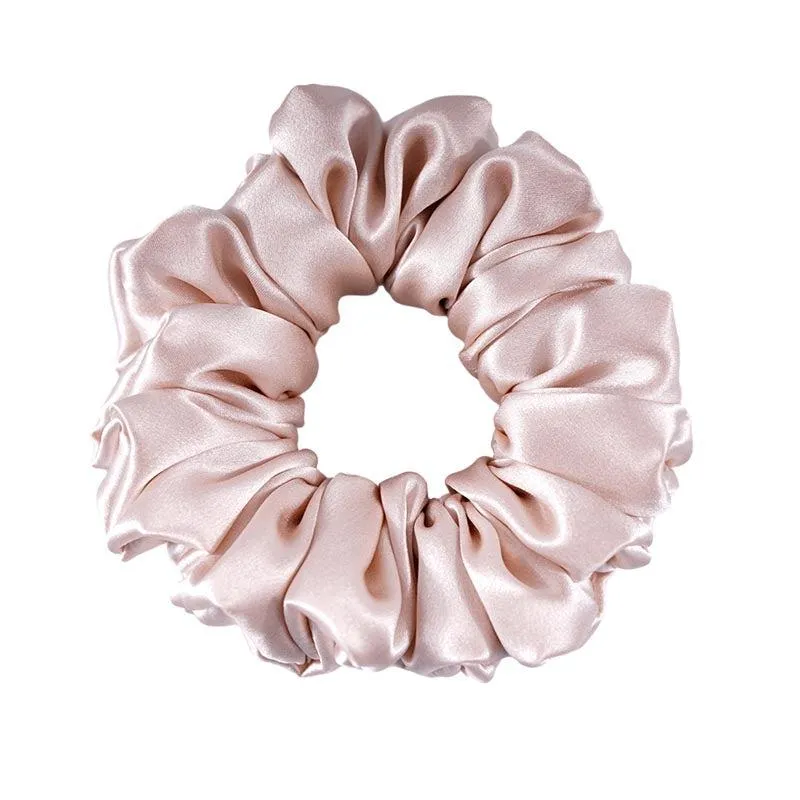 Wholesale silk scrunchies large Fluffy - mix color