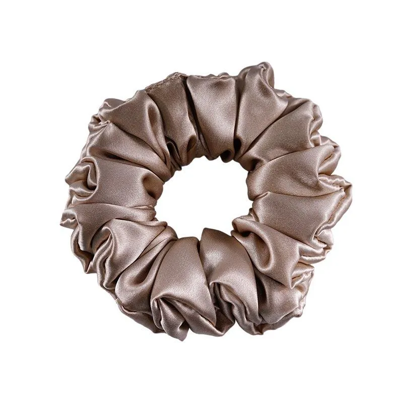 Wholesale silk scrunchies large Fluffy - mix color