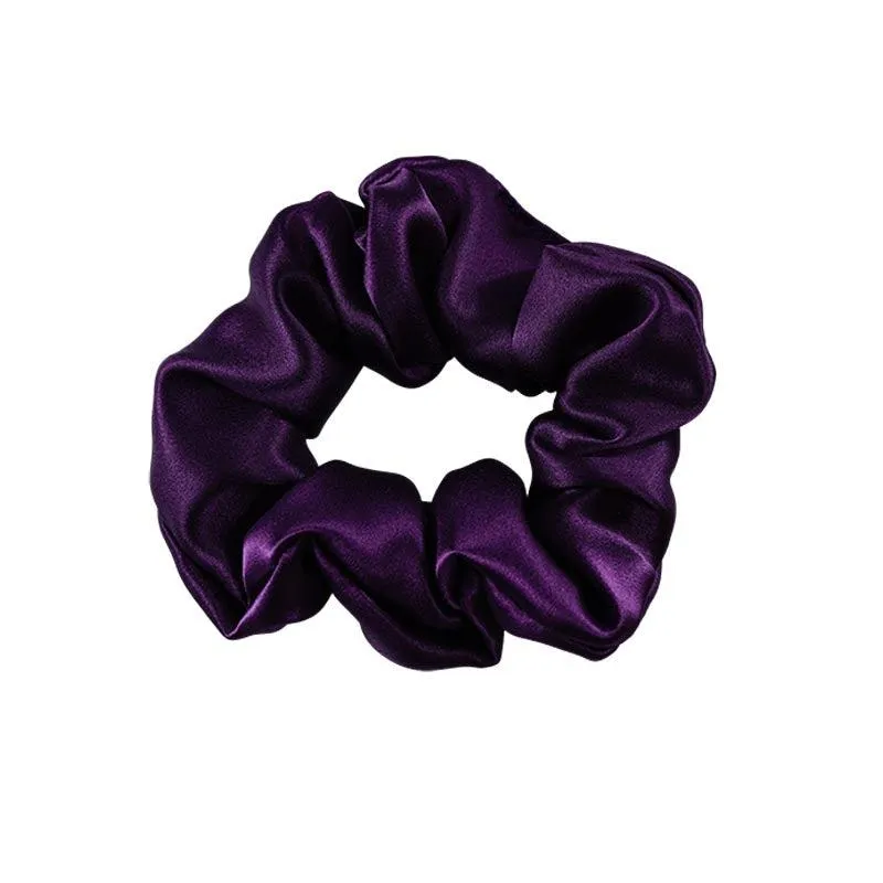 Wholesale silk scrunchies large - mix color